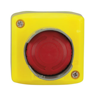 Emergency Stop Switch Push Button Latching Twist Release NO+NC Contacts PC With Guard