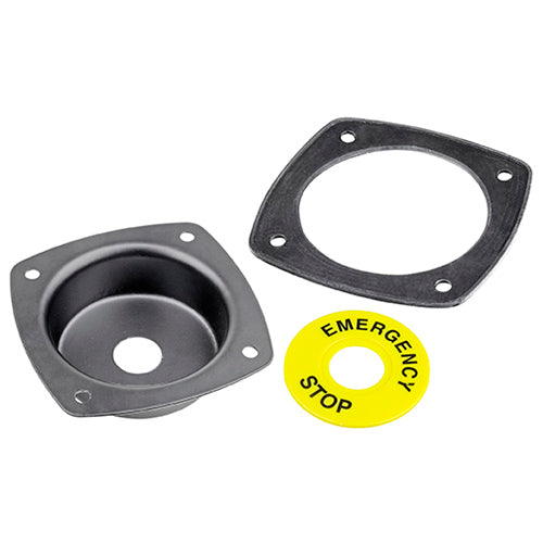 Recessed Emergency Stop Mount Steel 22mm Mounting Hole