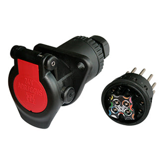 Trailer Socket 15P 24V Screw Terminals 15.5 Bayonet Outlet