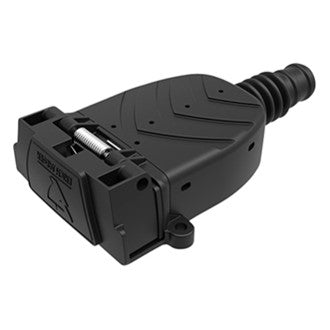 Trailer Socket Flat 7 Pin IP Rated with 180 Degree Strain Relief