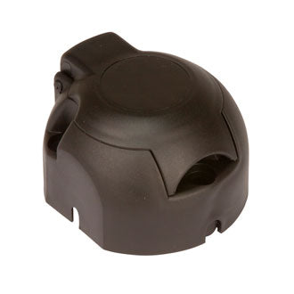 Trailer Socket 7 Pin Round Standard Plastic with Internal Screw Terminals (Large)