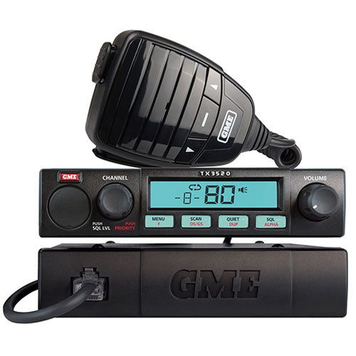 GME UHF Radio 5W 80 Channel Compact XRS Connect 4WD Pack With Bluetooth