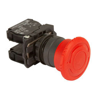 Emergency Stop Switch Push Button Latching Twist Release 2 x NC Contacts 40mm Panel Mount