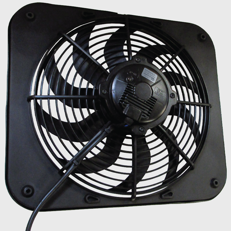 FAN 12" 12V 225W MARADYNE SMART START TECHNOLOGY SICKLE SKEW BLADE