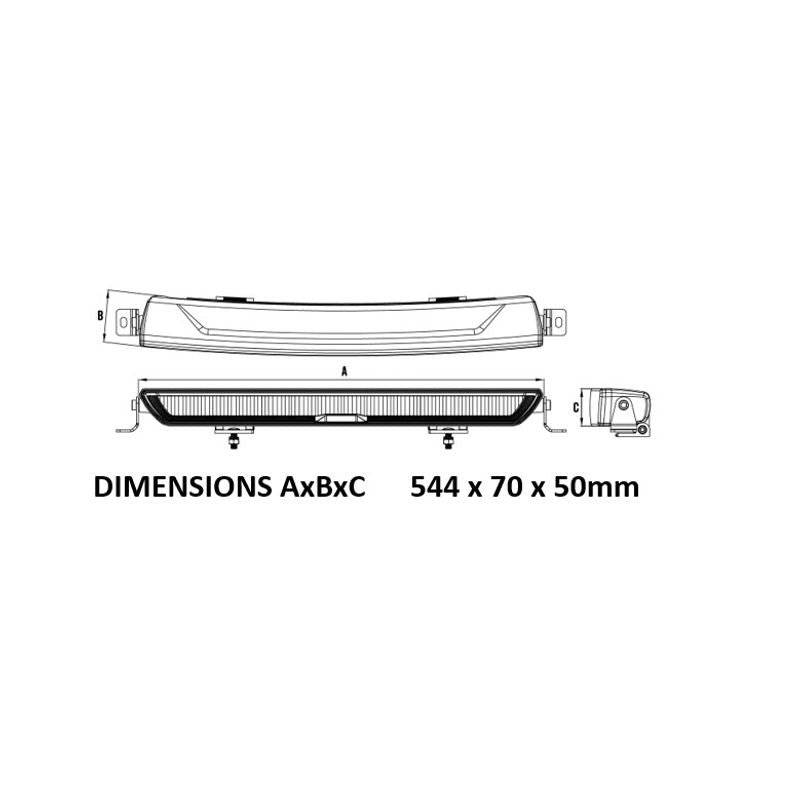 LED Bar Light 21 inch 10-30V 14x10W <140W <6400lm Combo Beam Dynamic DRL