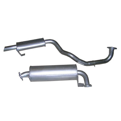 Mild Steel Exhaust System 2 1/2" Suits Toyota Land Cruiser 100 Series 4.2L D