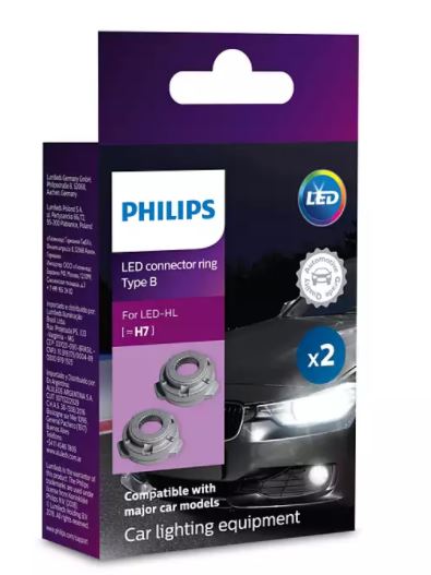 Philips H7 LED Adaptor Ring Kit Type B
