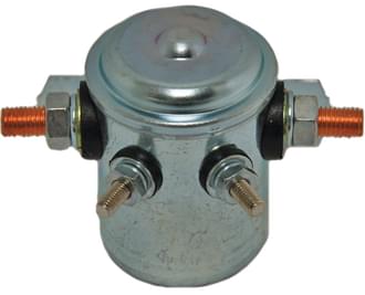 Solenoid 24V 80A Normally Open Continuous Duty Metal Side Mount