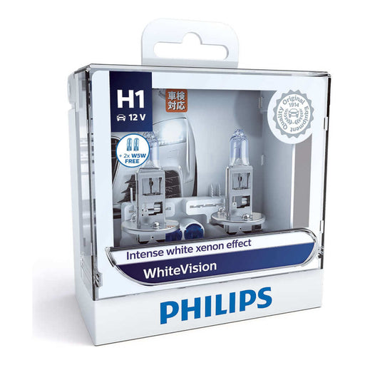 Philips White Vision H1 Globe 12V 55W (2 Pack)