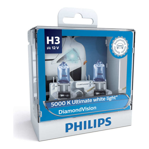 Philips Diamond Vision H3 Globe 12V 55W (2 Pack)