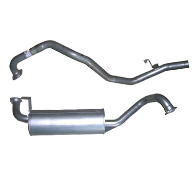 Mild Steel Exhaust System 2 1/2" Suits Toyota Land Cruiser 80 Series 4.2L D