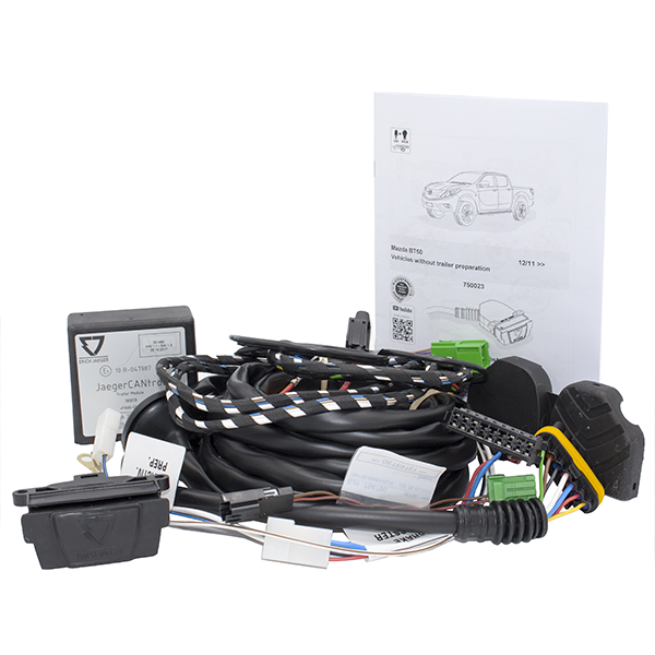 Erich Jaeger E-Kit, Tow Bar Wiring Kit, suits Mazda BT-50 (Non-prepped) 10/11 - ON and Ford Ranger 11/12 - 03/14, includes OE Connectors and 7 Pin IP Rated Socket