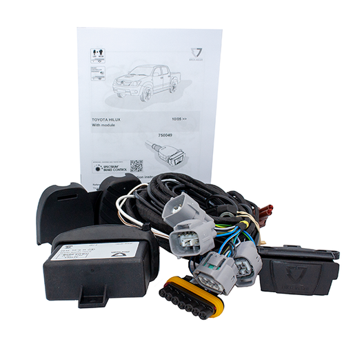 Erich Jaeger E-Kit, Tow Bar Wiring Kit, suits Toyota Hilux 01/05 - ON, IP Rated Module, includes OE Connectors and 7 Pin IP Rated Socket