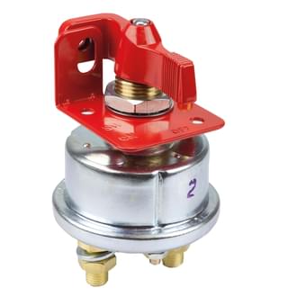 Switch Battery Master Cole Hersee 6-36V 125A Continuous Normally Open Red Lock Out Field Contacts Pin locator