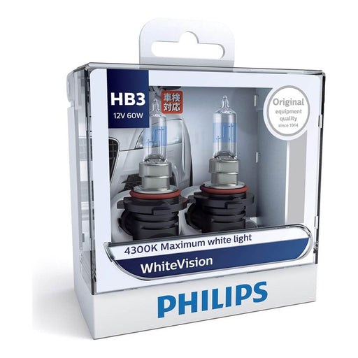 Philips White Vision Ultra HB3 Globe 12V 60W (2 Pack)