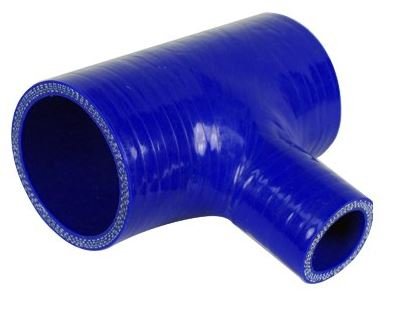 Blue Silicone Hose T Piece 25mm x 1.00' - 3.00'
