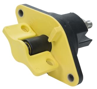 Battery Master Switch Kissling 500A Single Pole N/O Lockable Yellow Handle