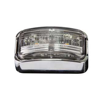 Roadvision LED Clearance Light Amber BR7 Series Clear Lens Chrome