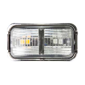 Roadvision LED Clearance Light Amber/Red BR7 Series Clear Lens Chrome