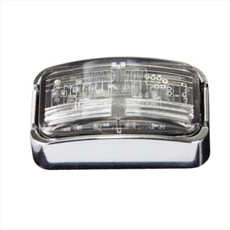 Roadvision LED Clearance Light Red BR7 Series Clear lens Chrome