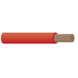 Tycab 3mm Single Core Cable - Red 30m