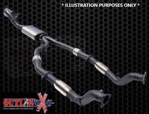 Stainless Steel Exhaust System 2 3/4" - 3 1/2" Suits Toyota Land Cruiser 200 Series 4.5L TD V8