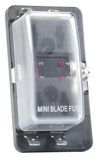 Fuse Box Mini Wedge Fuse 4 Block LED Warning