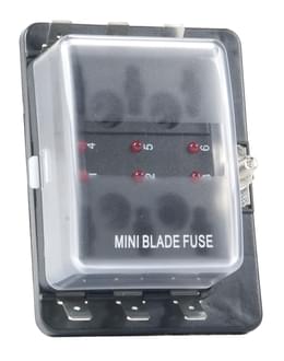 Fuse Box Mini Wedge Fuse 6 Block LED Warning