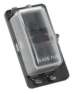 Fuse Box Wedge Fuse 4 Block LED Warning