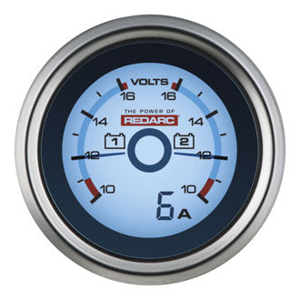 Redarc Gauge Dual Volt & Amps