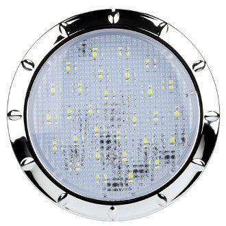 Roadvision LED Interior Lamp Chrome White Recessed 12V 100mm