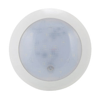 Roadvision LED Interior Lamp Round White 12V 140mm Touch Sensor High/Med/Low/Off