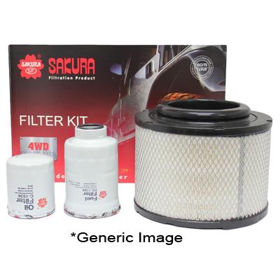 Sakura 4WD Filter Kit Suits Toyota Hilux VZN167R 3.4L 5VZ-FE MPFI