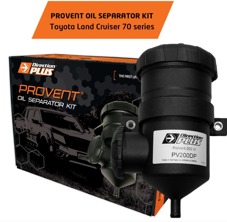 Direction-Plus ProVent Oil Separator Kit Suits Toyota Landcruiser 70 Series