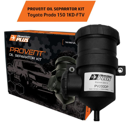 Direction-Plus ProVent Oil Separator Kit Suits Toyota Prado 150 (1KD-FTV)