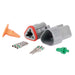 Roadpower DT Type Connector 3 Way. Includes Plug Socket Terminals and Wedges. Single Blister Pack
