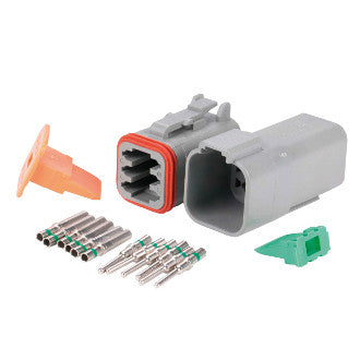 Roadpower DT Type Connector 6 Way. Includes Plug Socket Terminals and Wedges. Single Blister Pack