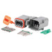 Roadpower DT Type Connector 8 Way. Includes Plug Socket Terminals and Wedges. Single Blister Pack