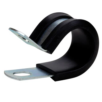 Roadpower Cable Clamp Zinc Plated 40mm EPDM Rubber 15mm Width Hole Size 6.4mm [Pkt of 10]