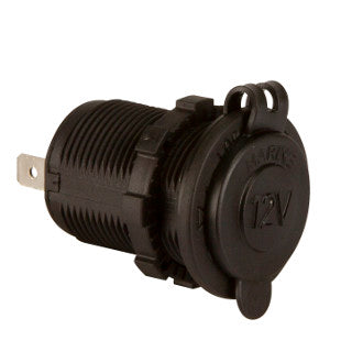 Single DC Engel Socket, Flush Mount, 12/24V Input/Output, 20/10A Output