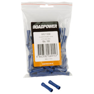 Roadpower Insulated Butt Crimp Terminal Blue Qty 100