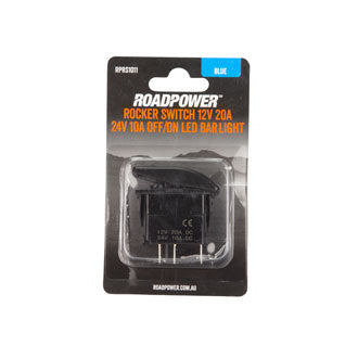 Switch Rocker 12V 20A 24V 10A OFF/ON SPST LED Bar Light Symbol Blue Illumination