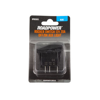 Switch Rocker 12V 20A 24V 10A OFF/ON SPST Auxillary Light Symbol Blue Illumination