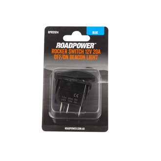Switch Rocker 12V 20A 24V 10A OFF/ON SPST Beacon Light Symbol Blue Illumination