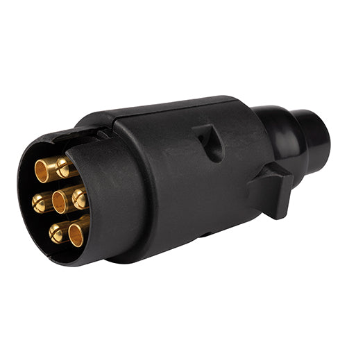 Roadpower Trailer Plug 7 Pin Large Round Blister Packed