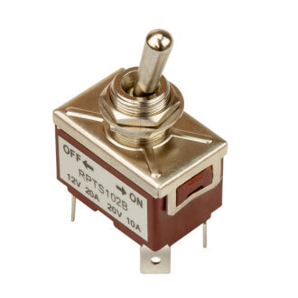 Switch Toggle Roadpower 12V 20A 24V 10A MOM/OFF DPST