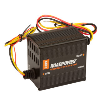 Roadpower Voltage Reducer 24V-12V DC 6A Isolated With Memory Wire Single Circuit