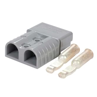 Genuine Anderson Power Products 120A Grey Connector with 6AWG Contacts