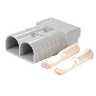 Genuine Anderson Power Products 350A Grey Connector with 2/0AWG Contacts