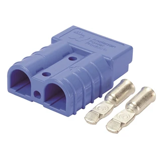 Genuine Anderson Plug Connector 50A Blue Connector With 6AWG Contacts